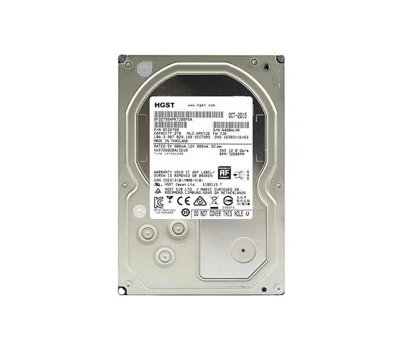 Western Digital HGST Ultrastar 7K6000 HUS726020AL5210 0F22799 2TB 7.2K RPM SAS 12Gb/s 512e 128MB 3.5 ISE Hard Drive (HUS726020AL5210) thumbnail