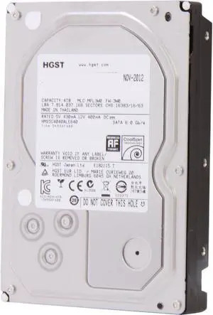 Western Digital HGST Ultrastar 7K6000 HUS726040ALE610 0F23005 4TB 7.2K RPM SATA 6Gb/s 128MB 3.5 Hard Drive (HUS726040ALE610) thumbnail