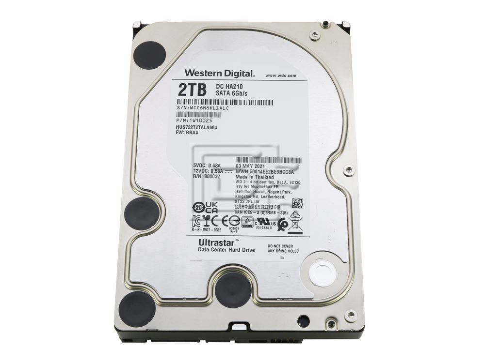 Western Digital HGST Ultrastar 7K6000 HUS726050AL5210 0F22793 5TB 7.2K RPM SAS 12Gb/s 512e 128MB 3.5 ISE Hard Drive (HUS726050AL5210) thumbnail