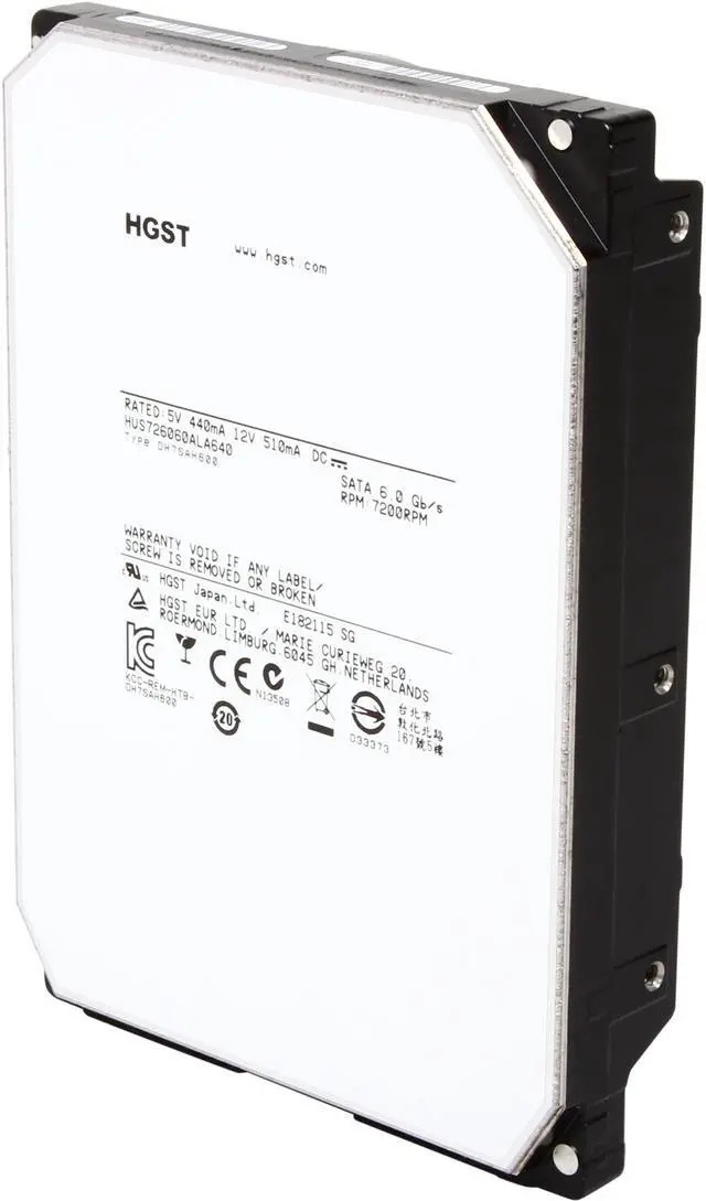 Western Digital HGST Ultrastar He6 HUS726060ALA640 0F18335 6TB 7.2K RPM SATA 6Gb/s 64MB 3.5 Hard Drive (HUS726060ALA640) thumbnail
