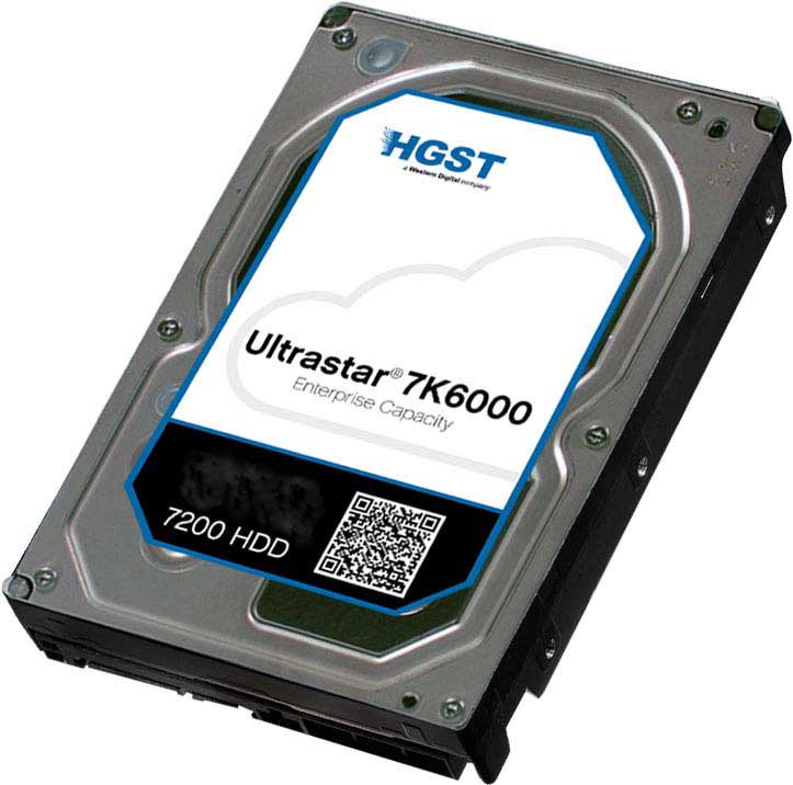 Western Digital HGST Ultrastar 7K6000 HUS726060ALN614 0F23022 6TB 7.2K RPM SATA 6Gb/s 4Kn 128MB 3.5 SE Hard Drive (HUS726060ALN614) thumbnail