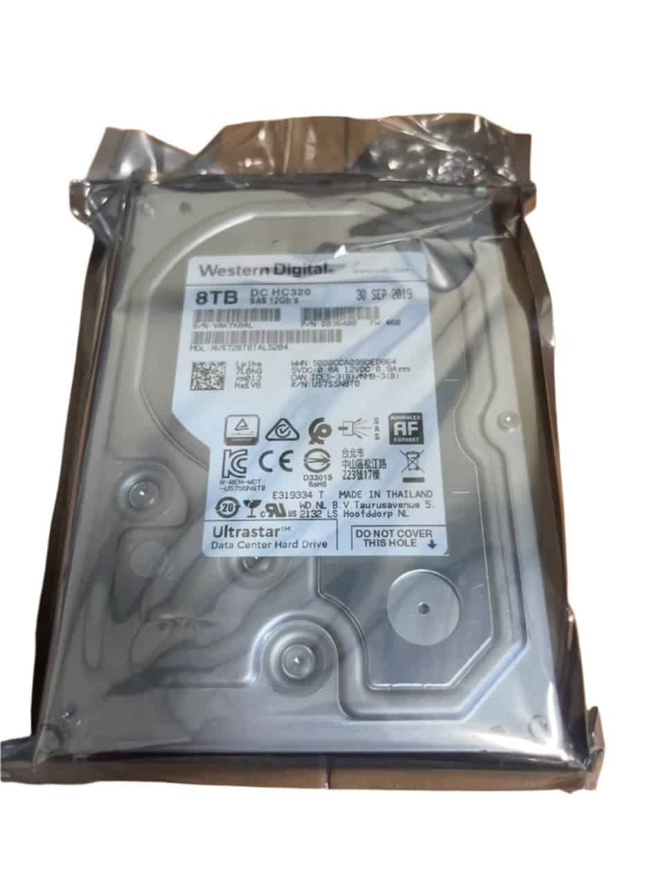 Western Digital HGST Ultrastar DC HC320 HUS728T8TAL5204 0B36400 8TB 7.2K RPM SAS 12Gb/s 512e 256MB 3.5 SE Manufacturer Recertifi (HUS728T8TAL5204_0B36400-REC) thumbnail