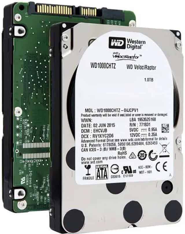 Western Digital VelociRaptor WD1000CHTZ 1TB 10K RPM SATA 6Gb/s 64MB 2.5 Hard Drive (WD1000CHTZ) thumbnail