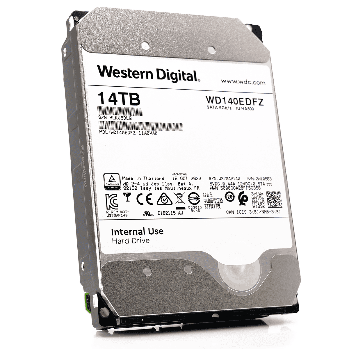 Western Digital Internal Use WD140EDFZ 14TB 5.4K RPM SATA 6Gb/s 512e NAS 3.5in Hard Drive (WD140EDFZ) thumbnail
