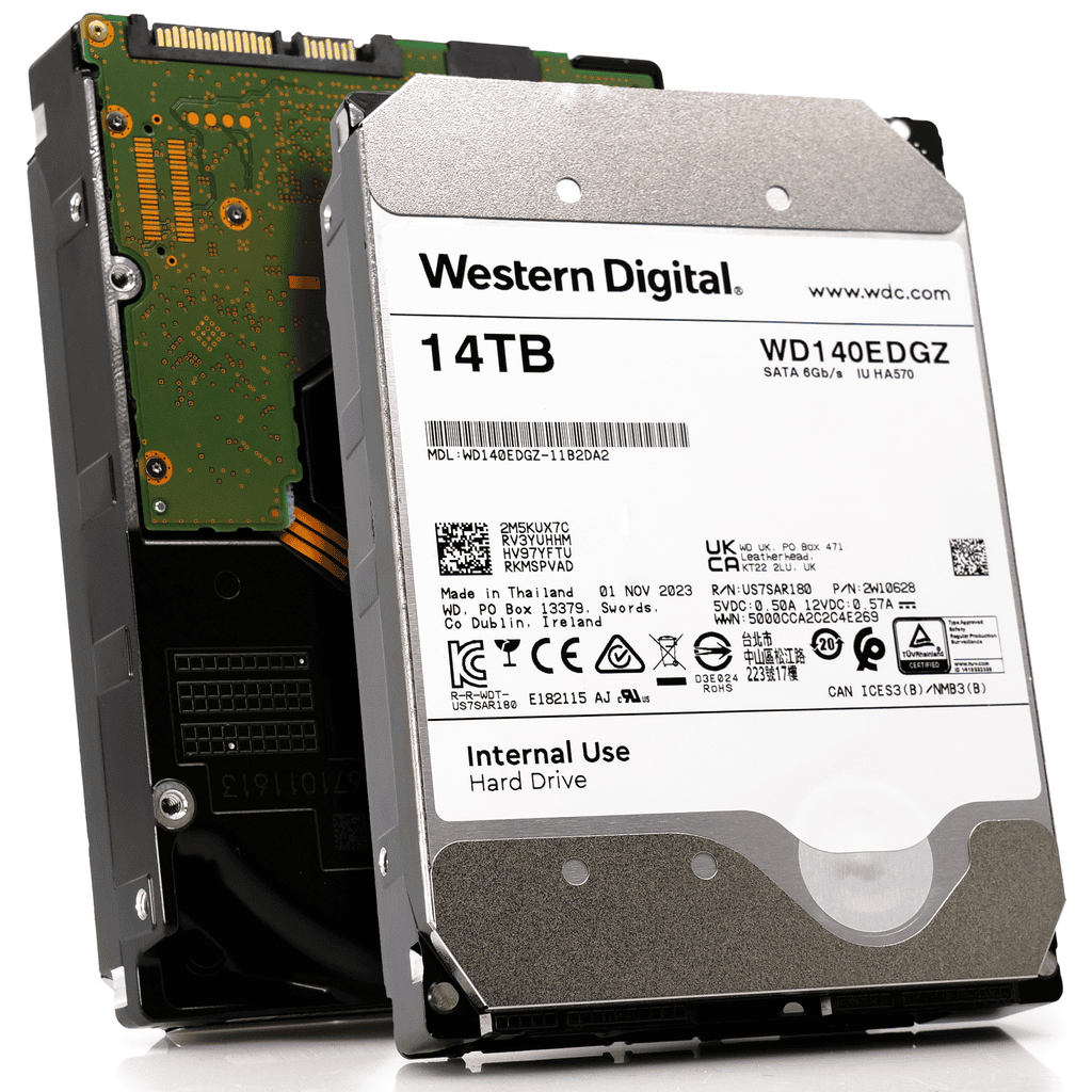 Western Digital Internal Use WD140EDGZ 14TB 7.2K RPM SATA 6Gb/s 512e NAS 3.5in Hard Drive (WD140EDGZ) thumbnail