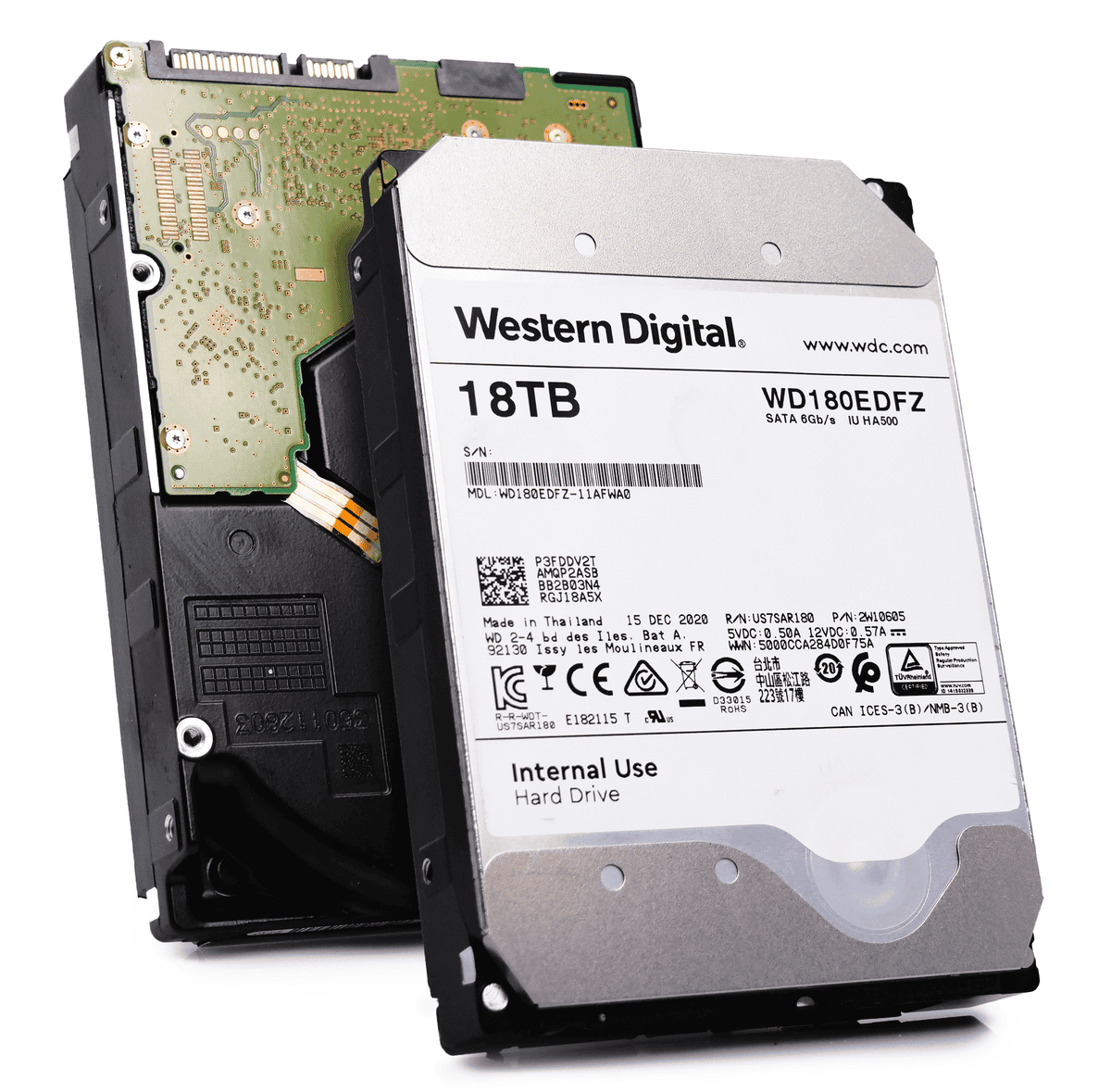 Western Digital WD180EDFZ 18TB 5.4K RPM SATA 6Gb/s 512e 3.5in Recertified Hard Drive (WD180EDFZ-REC) thumbnail
