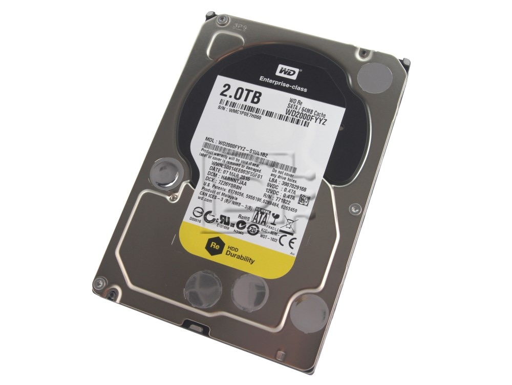 Western Digital Re WD2000FYYZ 2TB 7.2K RPM SATA 6Gb/s 64MB 3.5 Hard Drive (WD2000FYYZ) thumbnail
