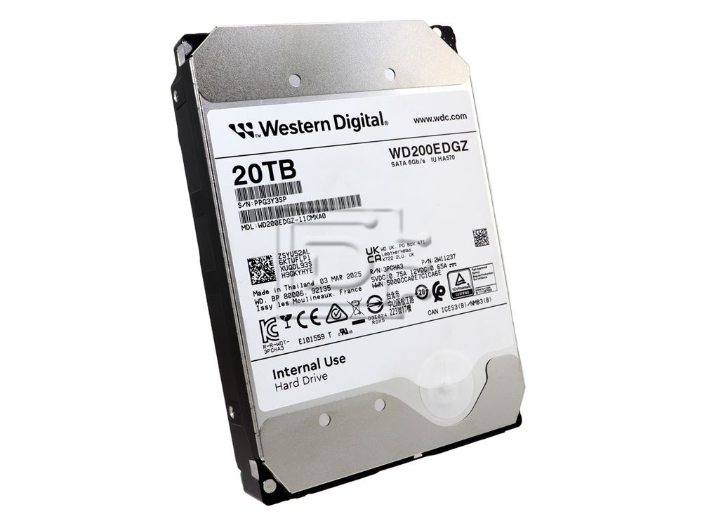Western Digital WD200EDGZ 20TB 7.2K RPM SATA 6Gb/s 512e 3.5in Hard Drive (WD200EDGZ_PWR) thumbnail