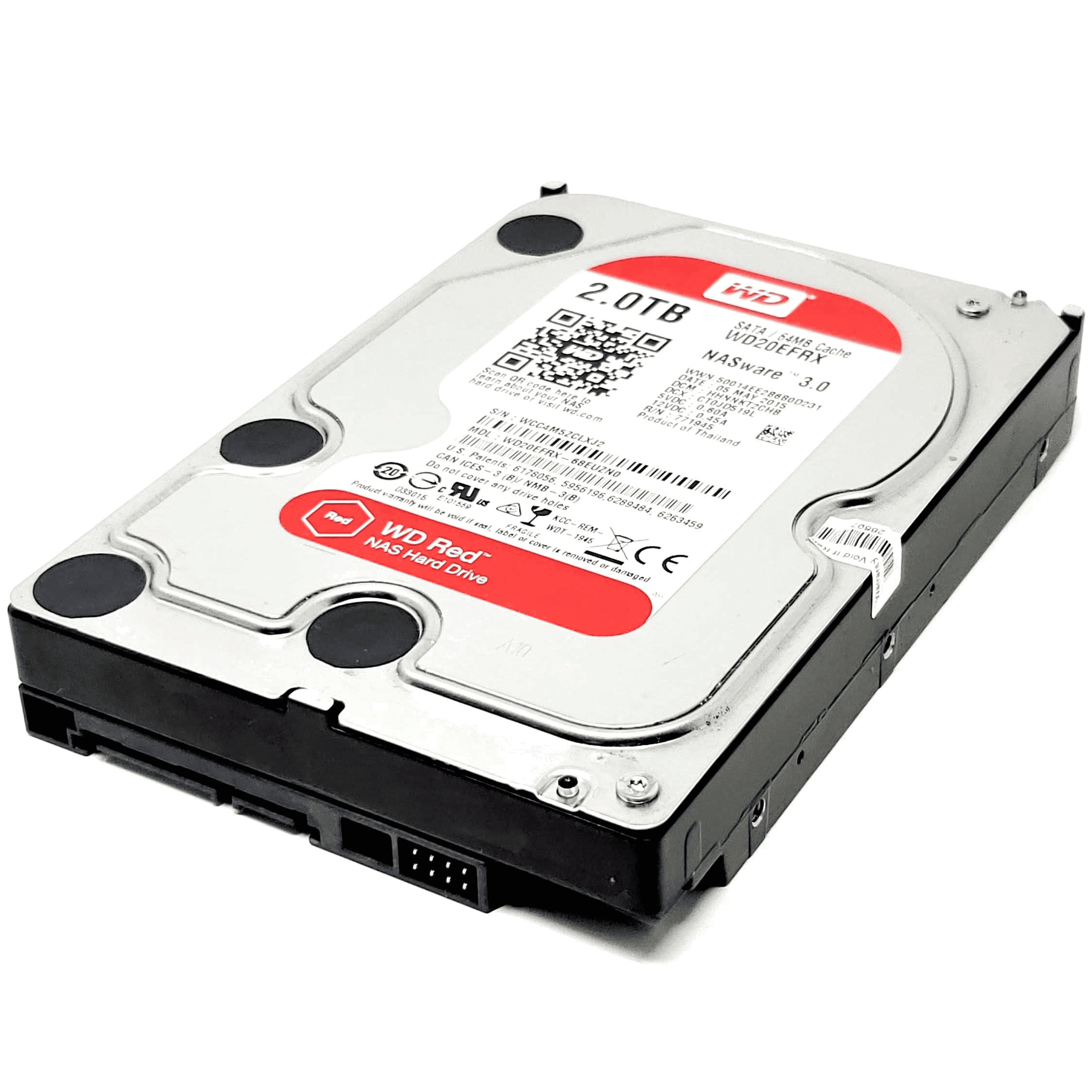 Western Digital Red WD20EFRX 2TB 5.4K RPM SATA 6Gb/s 3.5 NAS Hard Drive (WD20EFRX) thumbnail