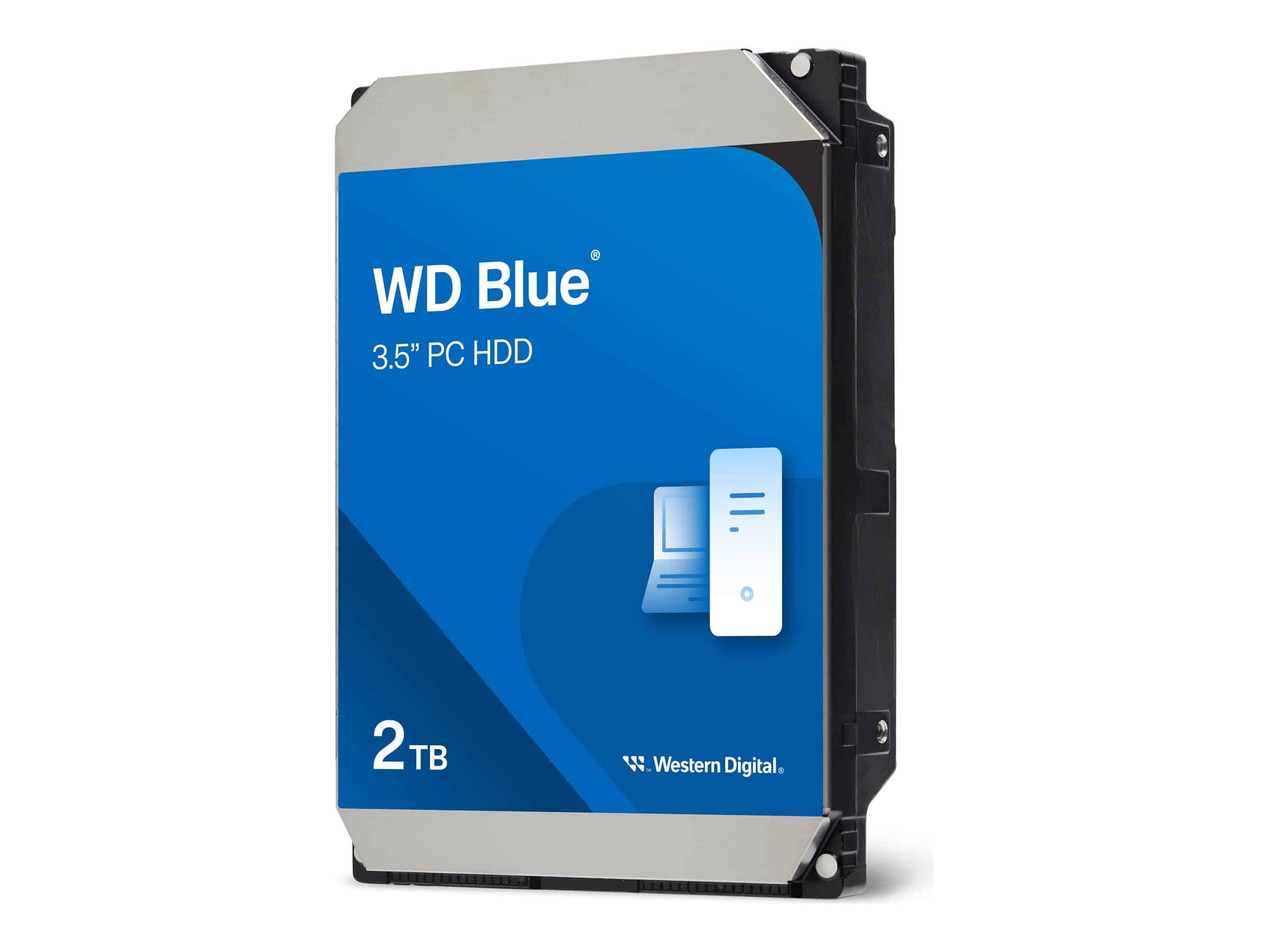 Western Digital Blue WD20EZAZ 2TB 5.4K RPM SATA 6Gb/s 512e 256MB 3.5 Hard Drive (WD20EZAZ) thumbnail