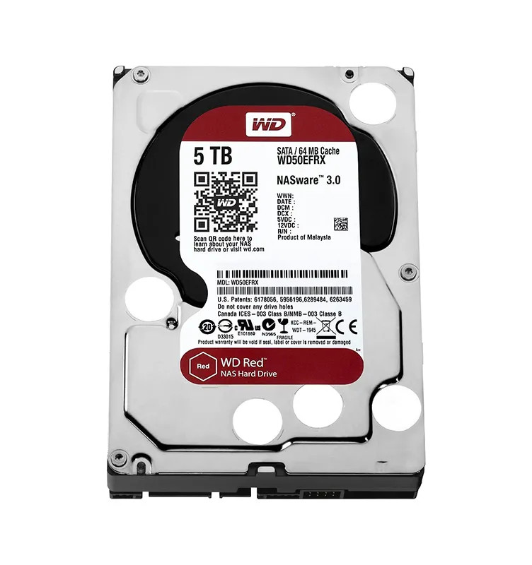 Western Digital Red WD50EFRX 5TB 5.4K RPM SATA 6Gb/s 3.5 Hard Drive (WD50EFRX) thumbnail