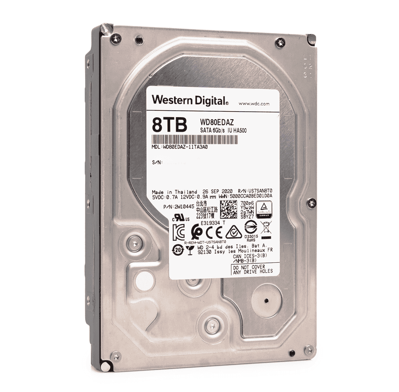 Western Digital WD80EDAZ-11TA3A0 8TB 5.4K RPM SATA 6Gb/s 512e 3.5in Hard Drive (WD80EDAZ) thumbnail