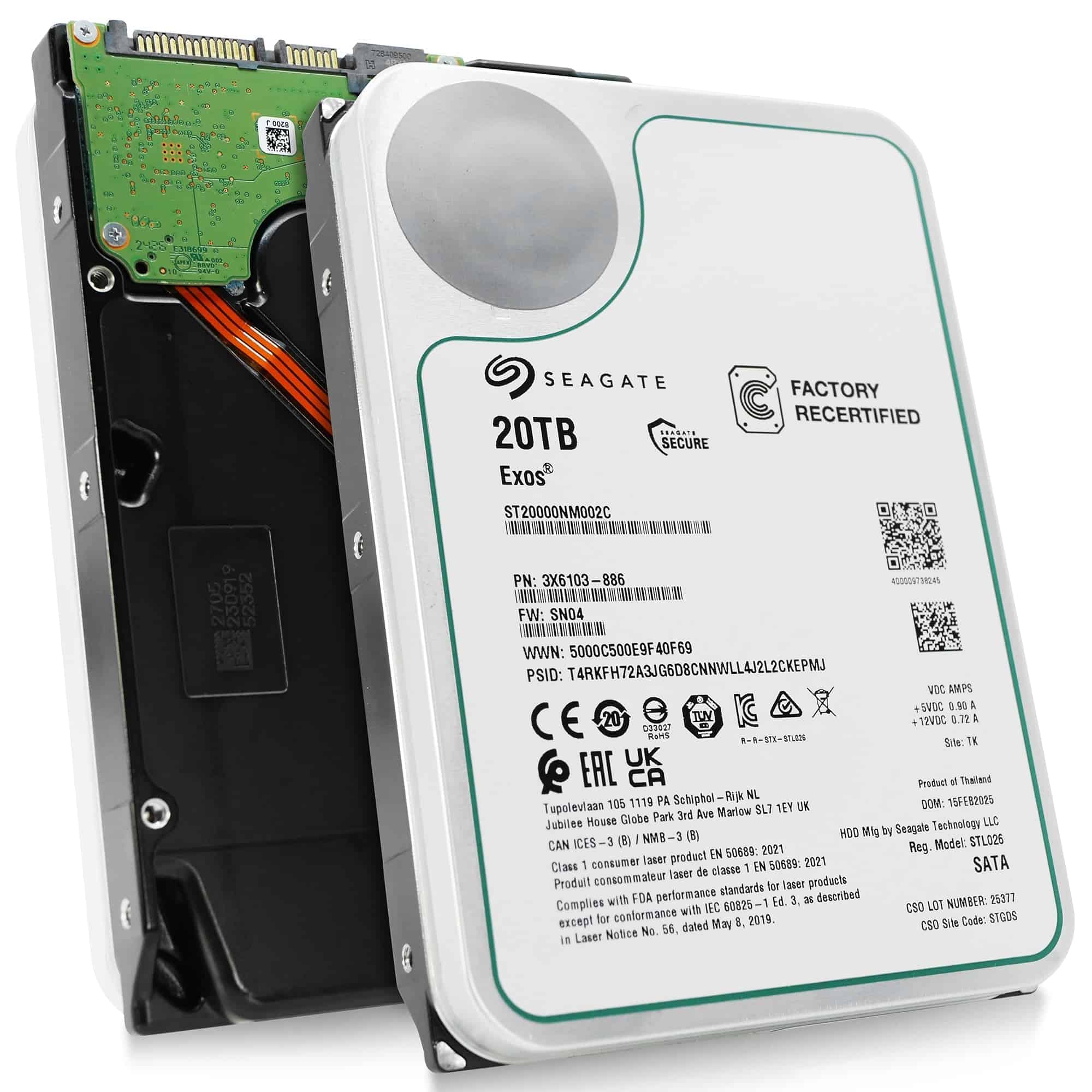 Western Digital Ultrastar DC HC690 WSH72BV30ALE604 0F59380 30TB Host-Managed SMR 7.2K RPM SATA 6Gb/s 512e 3.5in Hard Drive (WSH72BV30ALE604) thumbnail