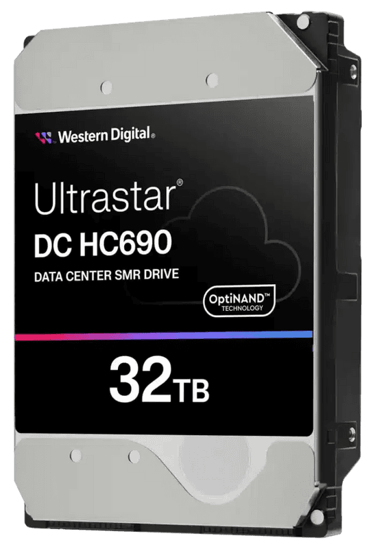 Western Digital Ultrastar DC HC690 WSH72BV32ALE604 0F63125 32TB Host-Managed SMR  7.2K RPM SATA 6Gb/s 512e 3.5in Hard Drive (WSH72BV32ALE604) thumbnail
