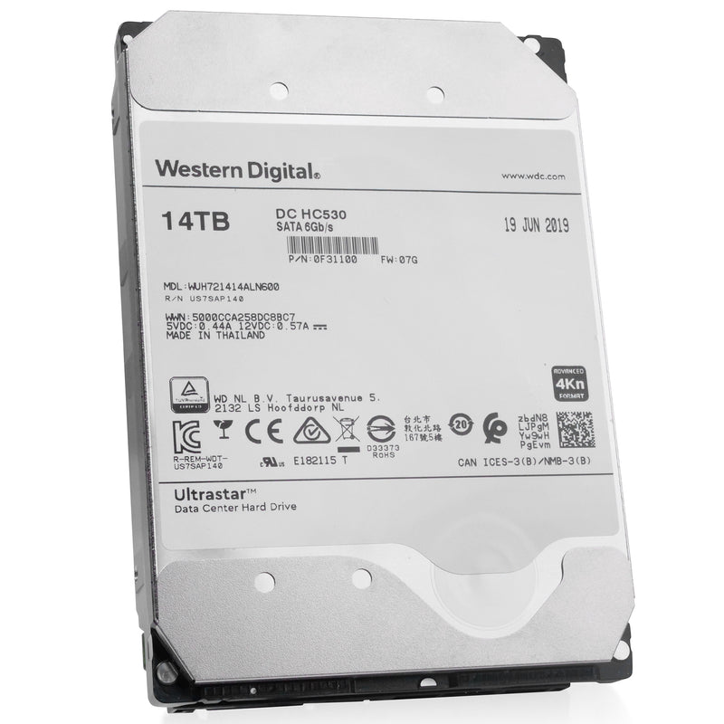 Western Digital Ultrastar DC HC530 WUH721414ALN600 0F31100 14TB 7.2K RPM SATA 6Gb/s 4Kn 3.5in Hard Drive (WUH721414ALN600) thumbnail