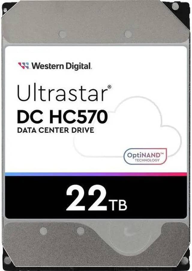 Western Digital Ultrastar HC570 WUH722222AL5201 0F48051 22TB 7.2K RPM SAS 12Gb/s 512e/4Kn 3.5in Hard Drive (WUH722222AL5201) thumbnail