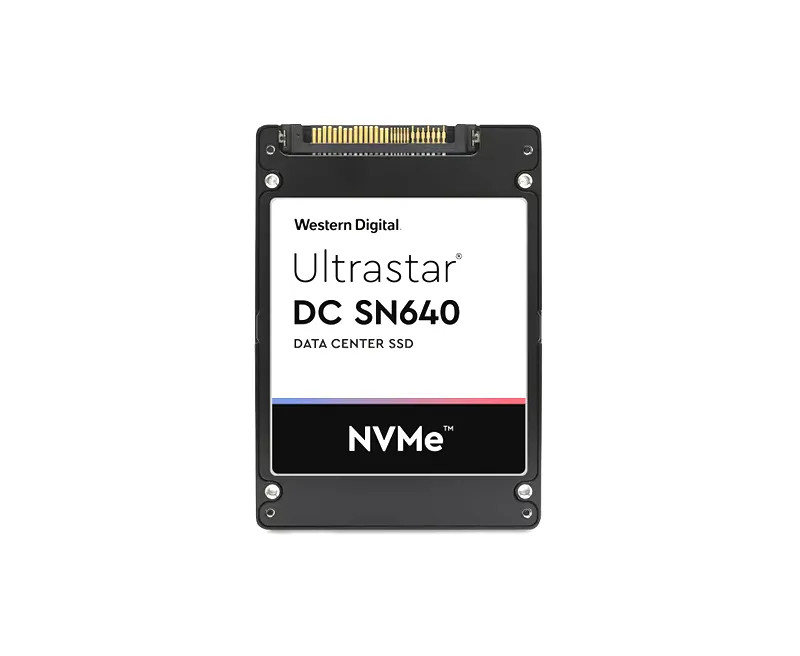 Western Digital Ultrastar DC SN640 WUS4BB076D7P3E4 0TS1852 3.84TB 0.8 DWPD PCIe Gen 3.1 x4 4GB/s 3D TLC U.2 NVMe 2.5in SSD (WUS4BB076D7P3E4) thumbnail