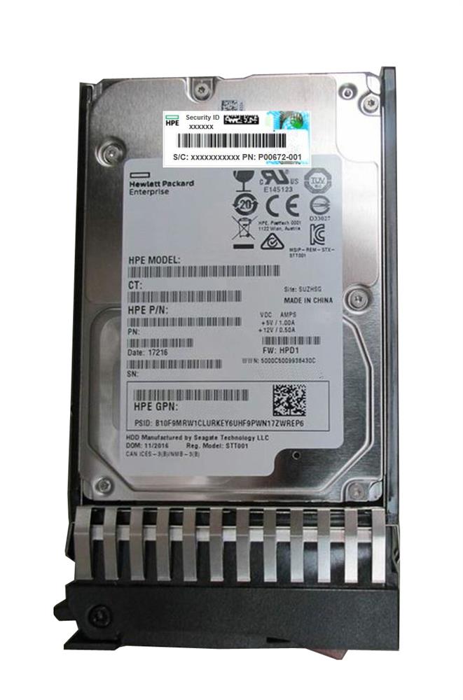 HP 1Tb 7200rpm SAS-6G 2.5in (RP000126677) thumbnail