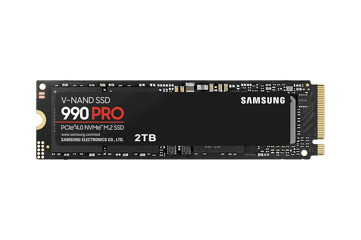 Samsung 990 PRO NVMe SSD 2 TB M.2 PCIe 4.0 3D NAND TLC + BE QUIET M.2 SSD Cooler MC1 (MZ-V9P2T0BW+BZ002) thumbnail