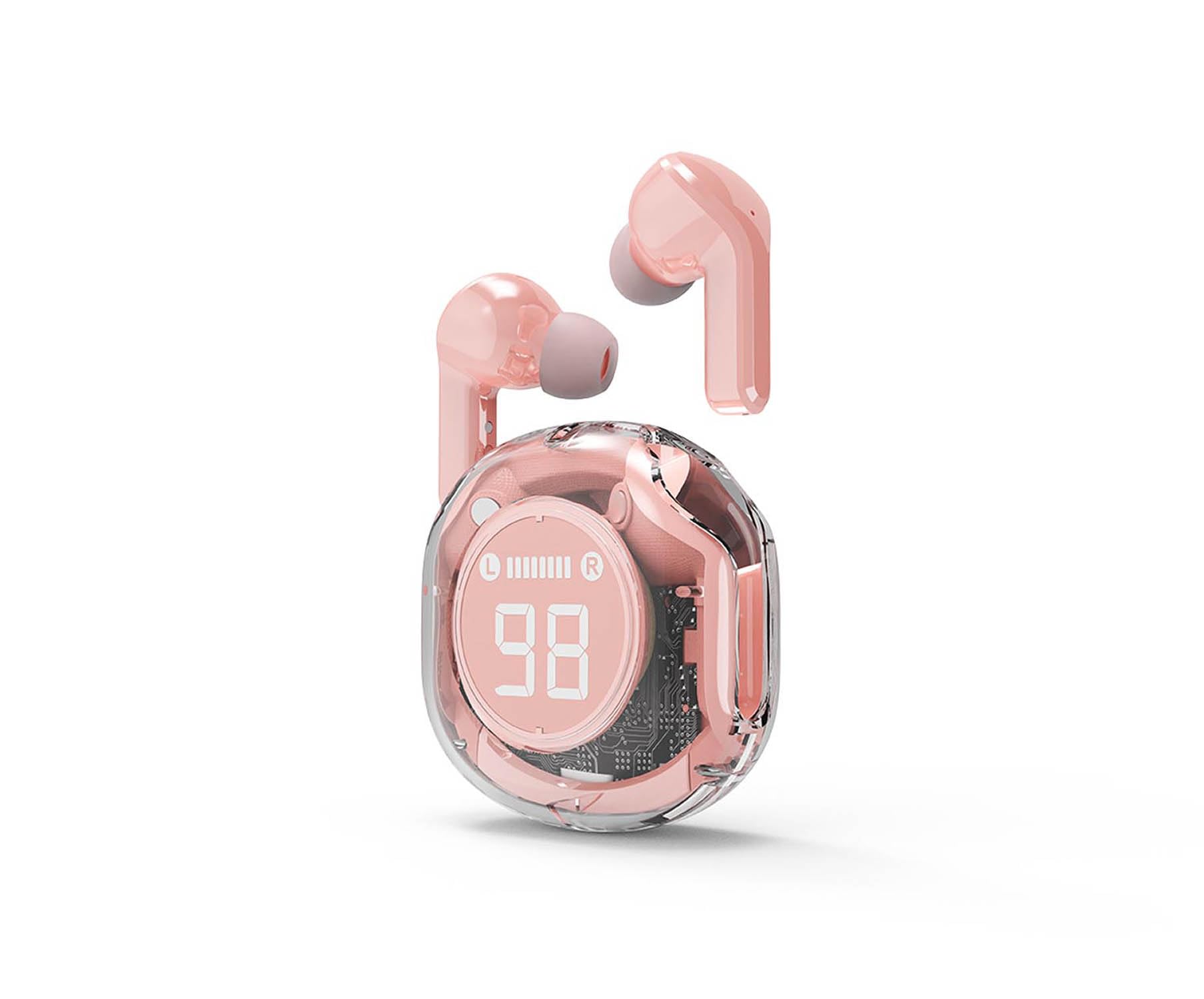 Gembird TWST-01-PK In-ear Headphones Bluetooth Stereo Pink HiFi (TWST-01-PK) thumbnail