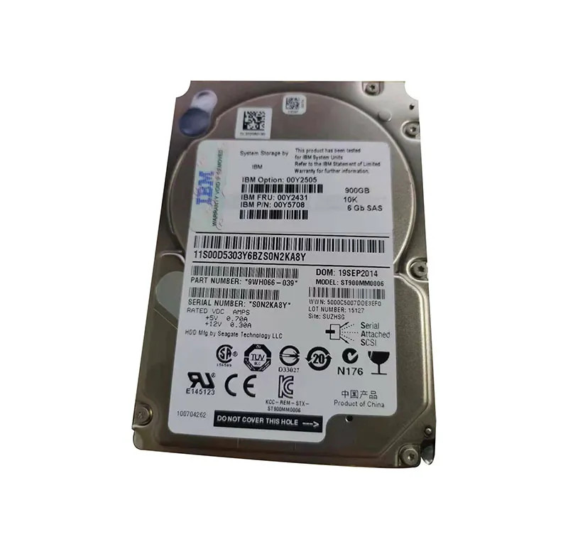 Lenovo IBM Spare 900Gb 10K 6Gbps 2.5 SAS HDD (00Y2505) (00Y2505) thumbnail