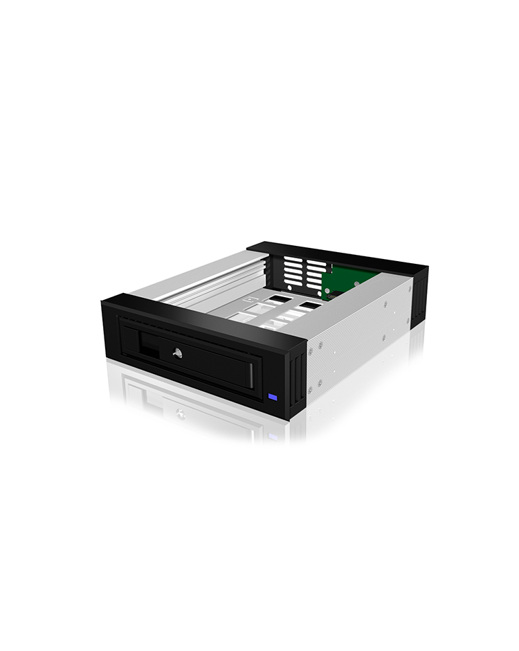ICY BOX Carrier IB-129SSK-B HDD-behuizing Aluminium, Zwart 2.5/3.5" (99112) thumbnail