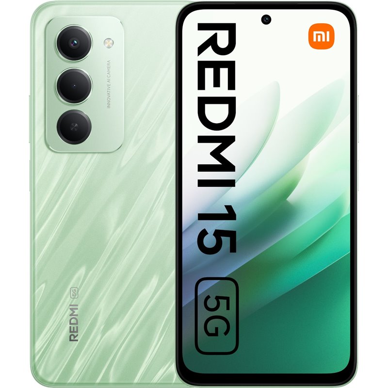 Xiaomi Redmi 15 5G Smartphone 128GB 4GB RAM ripple green 6,9 144Hz 7000mAh Akku (MZB0L9SEU) thumbnail