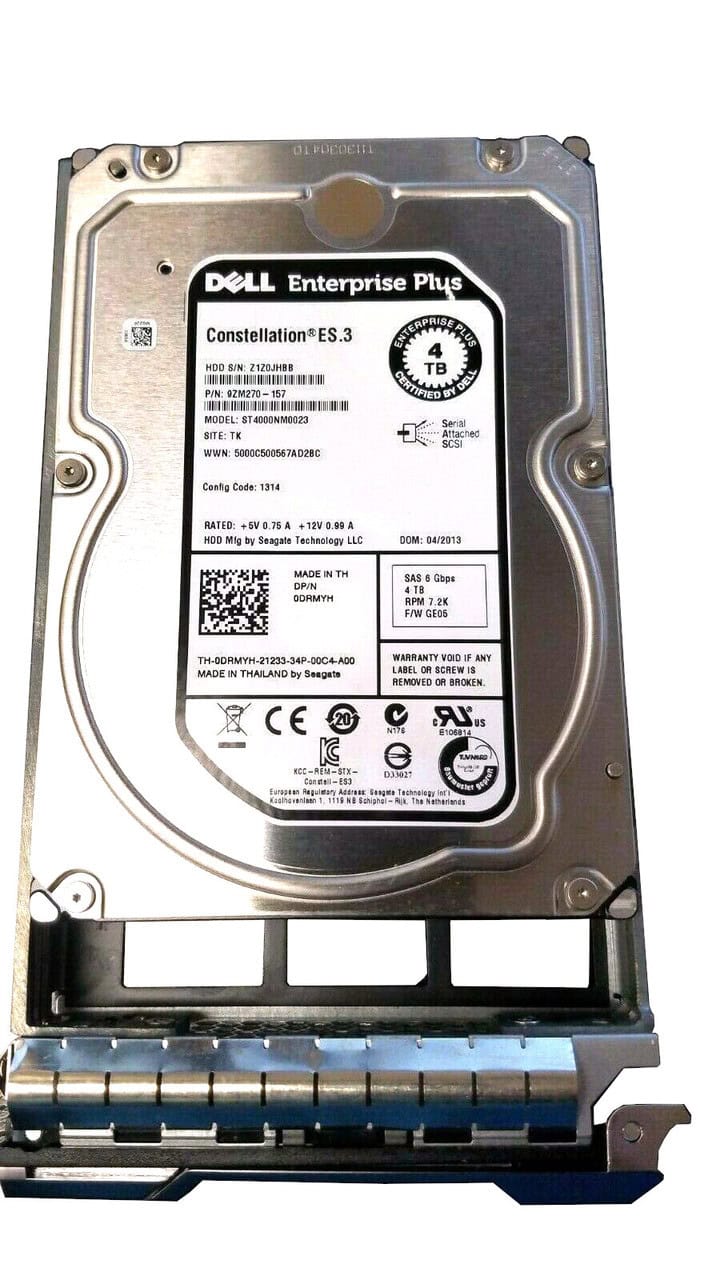 Dell CMPL 4TB 7.2K 6G SAS 3.5 HDD (DRMYH-CMPL-RFB) thumbnail