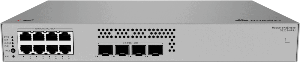 Huawei S220S-8P4JX Gigabit PoE Switch 2x 2.5G SFP 2x SFP+ (S220S-8P4JX) thumbnail
