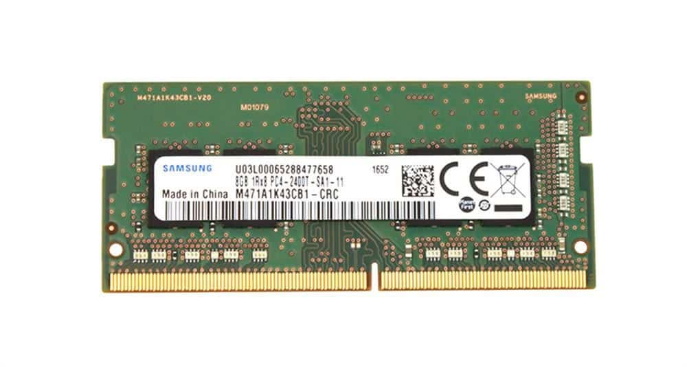 Samsung M471A1K43CB1-CRC 8GB DDR4 2400MHz PC4-19200 SODIMM geheugenmodule 1 x 8 GB 2400 MT/s 260-pin SO-DIMM (M471A1K43CB1-CRC) thumbnail
