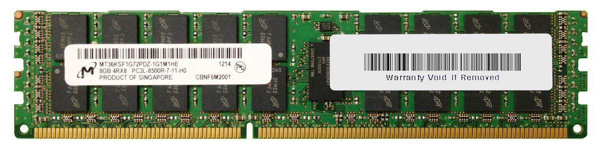 Dell 8GB 4Rx8 PC3L-8500R DDR3-1066MHz (MT36KSF1G72PDZ-1G1M1) thumbnail