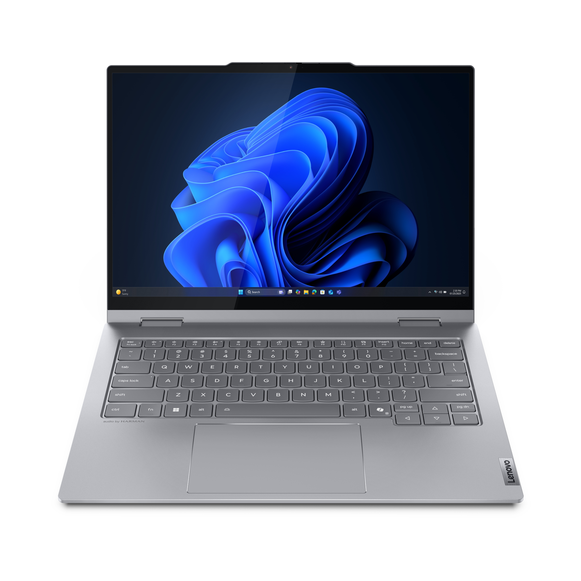 Lenovo ThinkBook 14 2-in-1 G5 IAU Intel Core Ultra 7 255U Hybride (2-in-1) 35,6 cm (14") Touchscreen WUXGA 16 GB DDR5-SDRAM 512 GB SSD Wi-Fi 6E (802.11ax) Windows 11 Pro Engels Grijs (21SQ000FRI) thumbnail