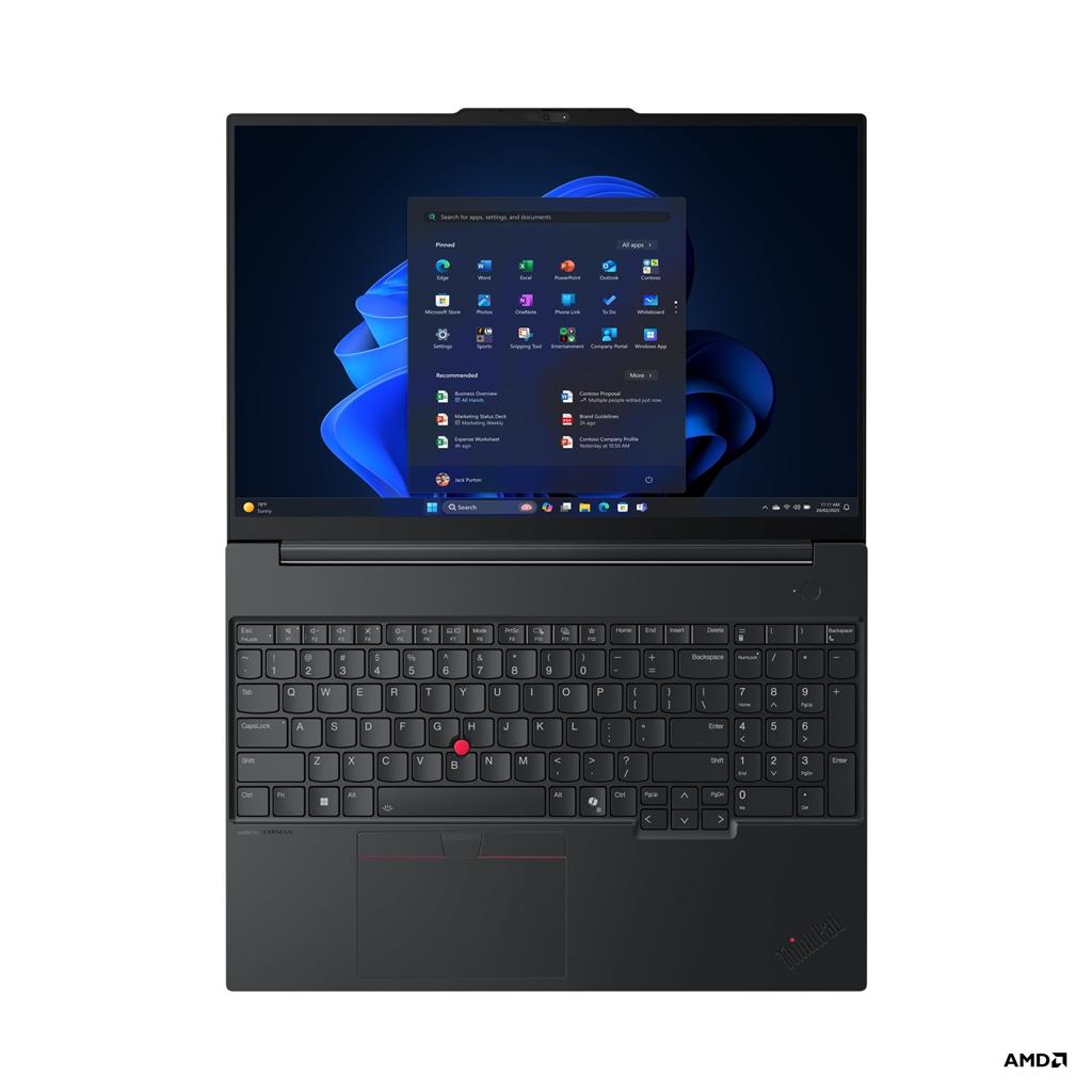 Lenovo ThinkPad E16 AMD G3, AMD Ryzen™ 5 230 (3.50GHz, 16MB), 16 WUXGA Non-Touch, W11H64 CZ/SK/EN, 16.0GB, 1x512GB SSD M.2 2242  (21ST0047CK) thumbnail