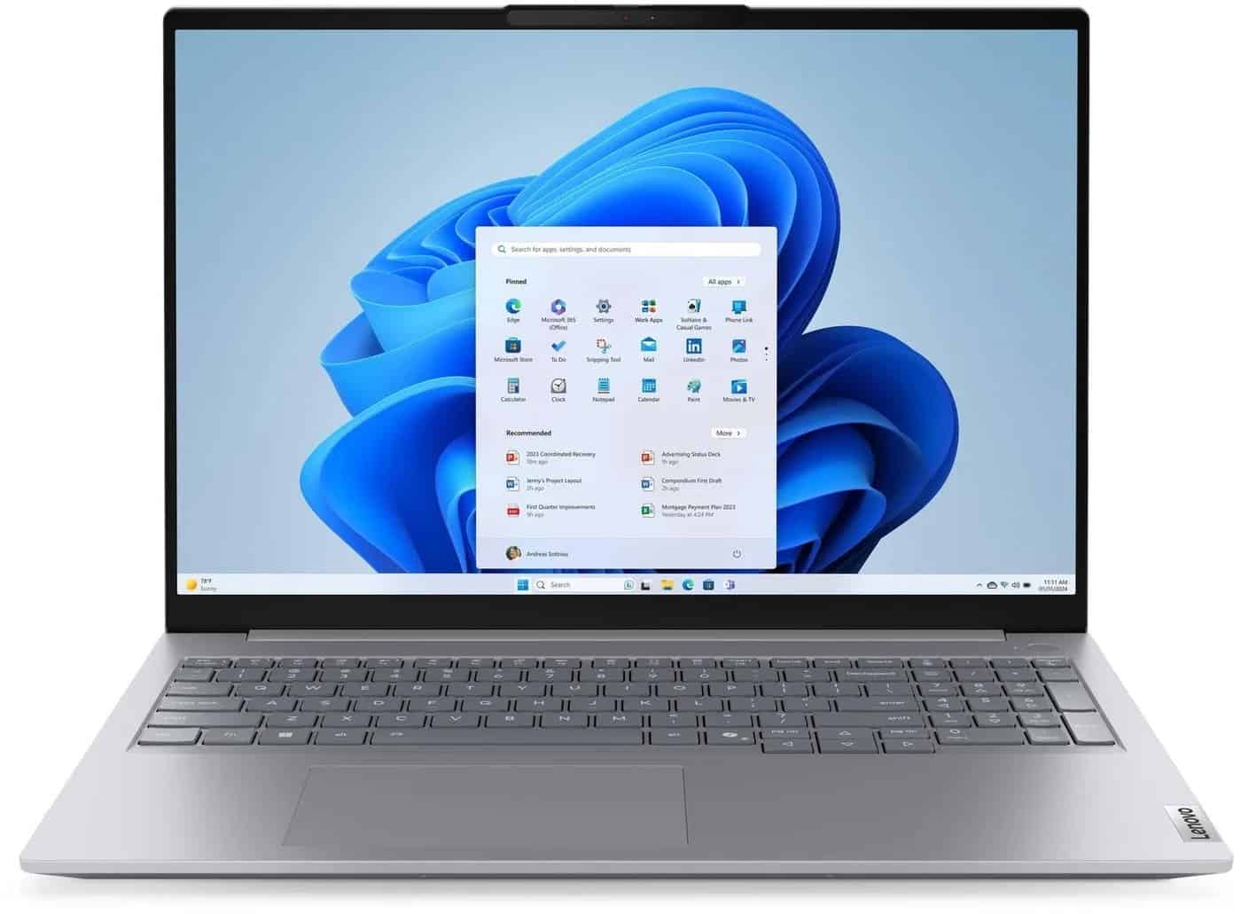 Lenovo ThinkBook 16 Gen 9 (16 Intel), Intel® Core™ 7 240H (E-cores up to 4.00GHz, 24MB), 16 WUXGA Non-Touch, W11P64 CZ/SK/EN, 32 (21US0082CK) thumbnail