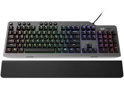 Lenovo Legion K500 toetsenbord Gamen USB QWERTY Amerikaans Engels Zwart, Grijs (GY40T26478) thumbnail