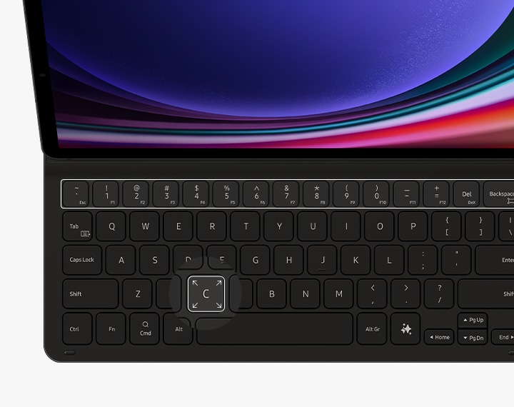 Samsung EF-DX720 - tastatur og folio-k (EF-DX720BBEGSE) thumbnail