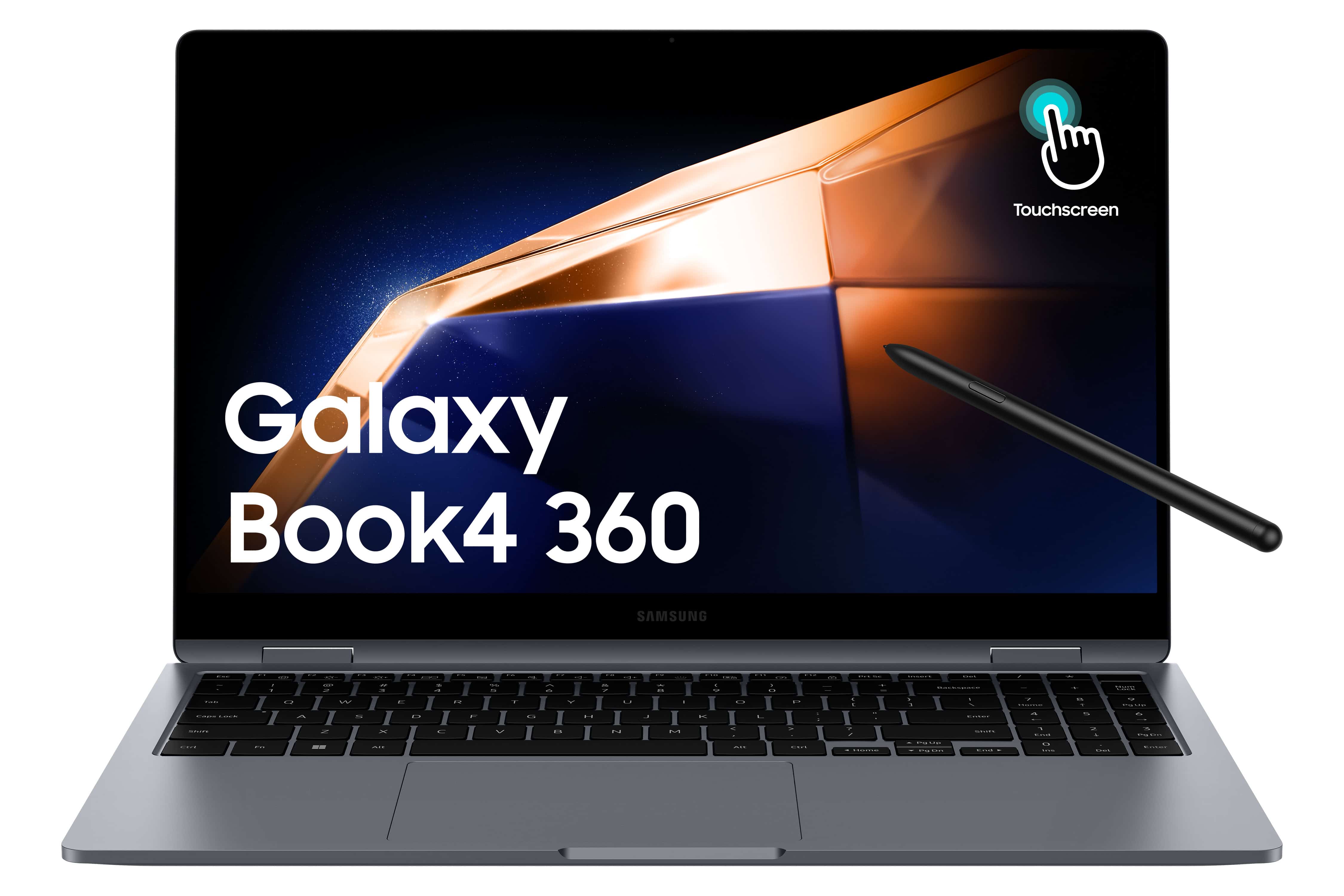 Samsung Galaxy Book4 360 Intel Core 7 150U Hybride (2-in-1) 39,6 cm (15.6") Touchscreen Full HD 16 GB LPDDR5x-SDRAM 512 GB SSD Wi-Fi 6E (802.11ax) Windows 11 Home Grijs (NP750QGK-KG1NL) thumbnail