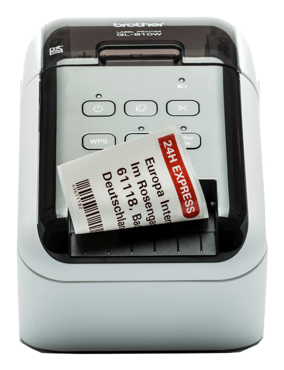 Brother QL-810W labelprinter Direct thermisch Kleur 300 x 600 DPI 176 mm/sec Bedraad en draadloos DK Wifi (QL810WC) thumbnail