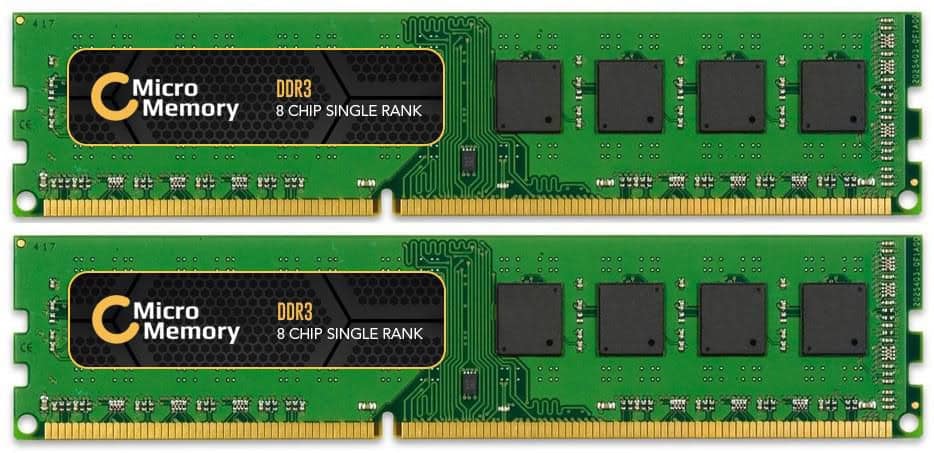 CoreParts MMKN043-8GB geheugenmodule 2 x 4 GB DDR3 (KVR16N11S8K2/8) thumbnail
