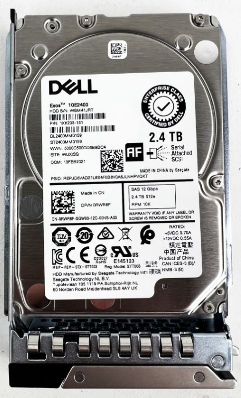 Dell 4TB 7.2K 3.5 SATA 6G 2RMX9 (2RMX9-RFB) thumbnail