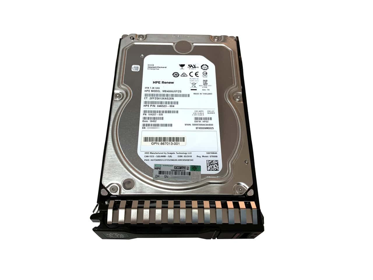 HP SPS-DRV HDD 4TB 12G 7.2K LFF SAS MDL (869726-001) thumbnail