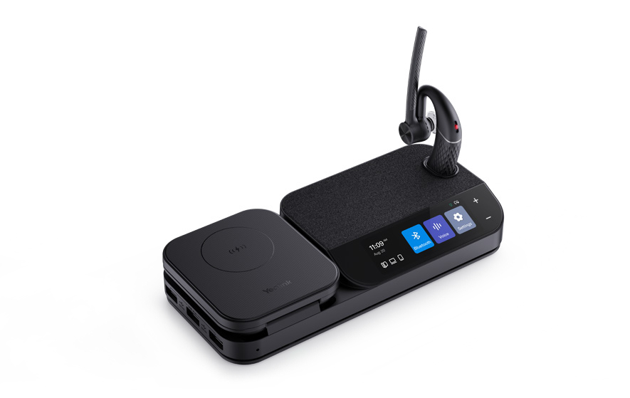 Yealink BH71-WORKSTATION hoofdtelefoon/headset Draadloos In-ear Kantoor/callcenter Bluetooth Oplaadhouder Zwart (1208653) thumbnail