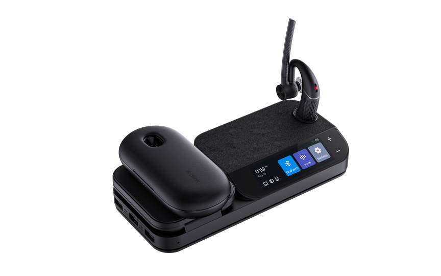 Yealink BH71-WORKSTATION-PRO hoofdtelefoon/headset Draadloos In-ear Kantoor/callcenter Bluetooth Oplaadhouder Zwart (1208654) thumbnail