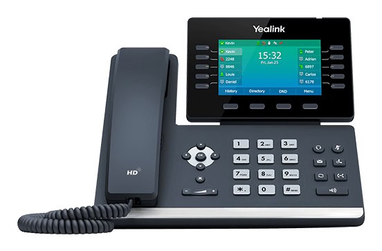 Yealink SIP-T54W IP telefoon Zwart 10 regels LCD Wifi (1301081) thumbnail