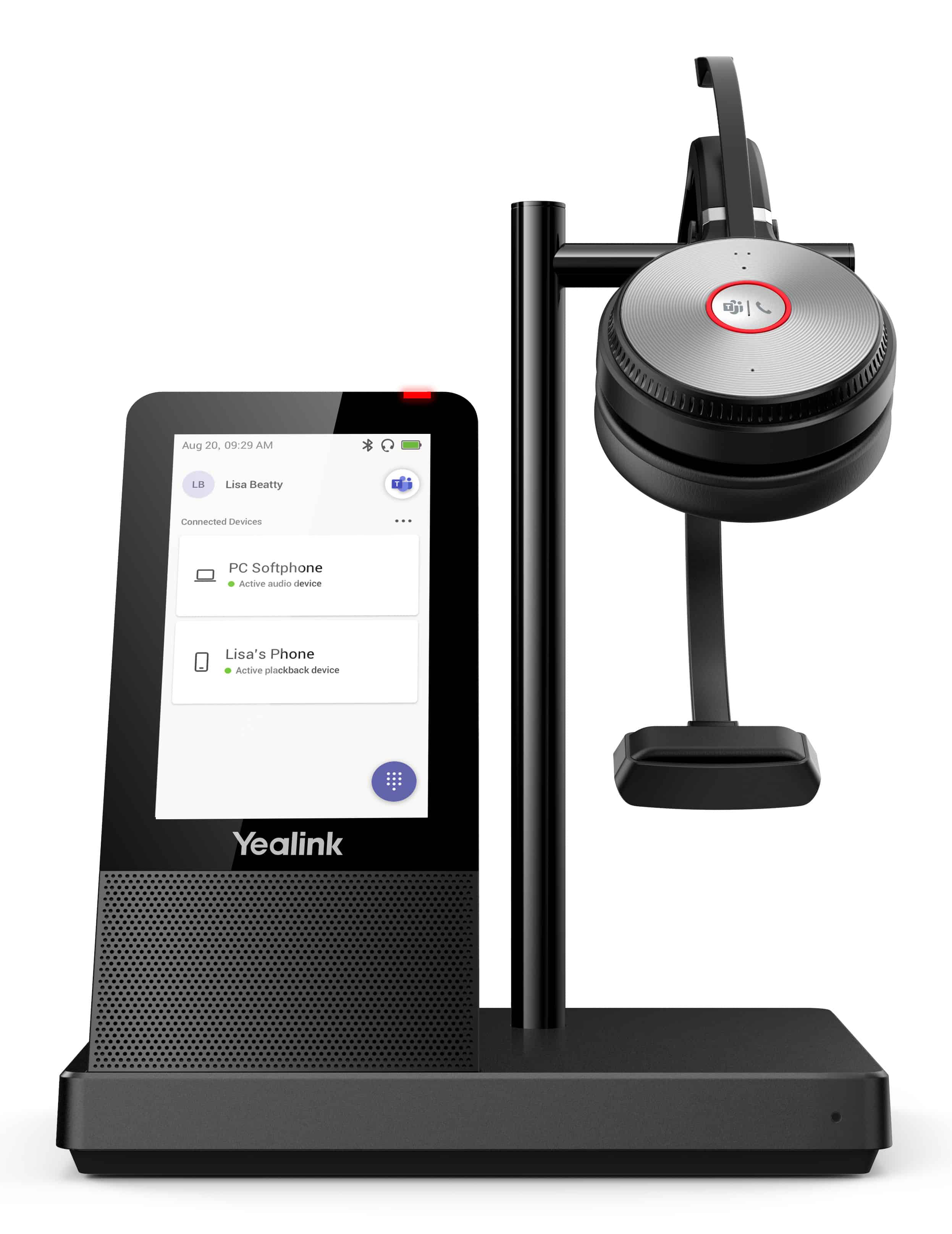 Yealink WH66 DECT Draadloze Headset MONO TEAMS (1308002) thumbnail