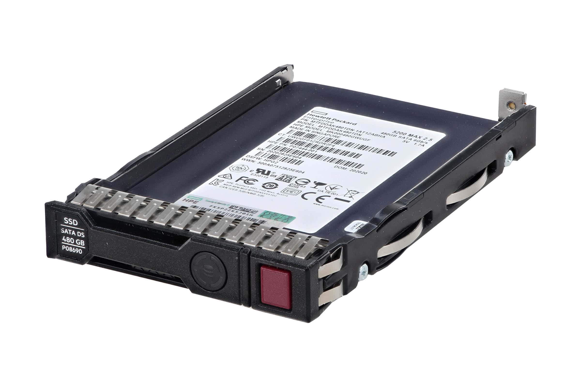 HP 480GB SSD SATA2.5 inch SFF (P08690-001) thumbnail