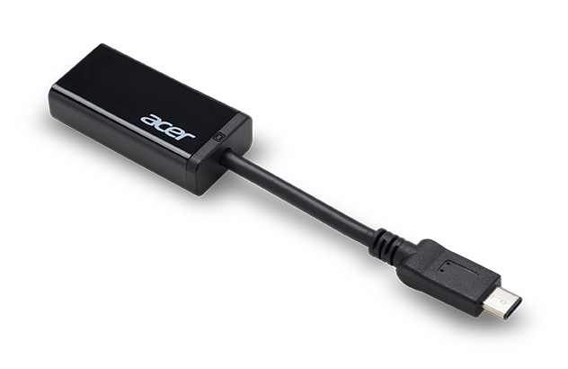 Acer HP.DSCAB.007 tussenstuk voor kabels USB Type-C HDMI Zwart (HP.DSCAB.007) thumbnail