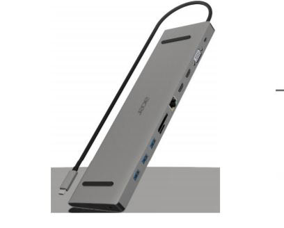 Acer ACG-DCK-C-1 Bedraad USB 3.2 Gen 1 (3.1 Gen 1) Type-C Grijs (LC.DCK11.001) thumbnail