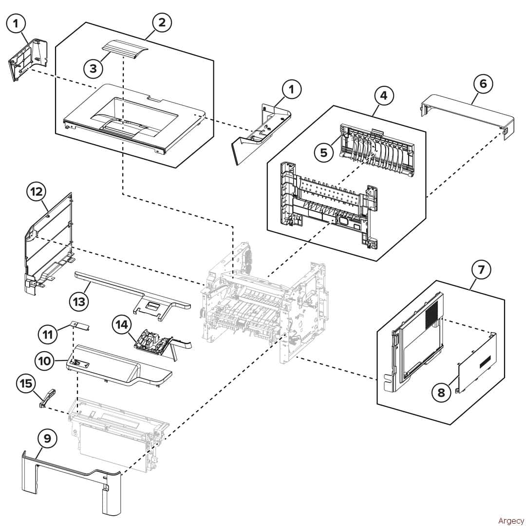 Lexmark MX63x SVC Scanner MX 53X/63X Flatbed (41X4427) thumbnail
