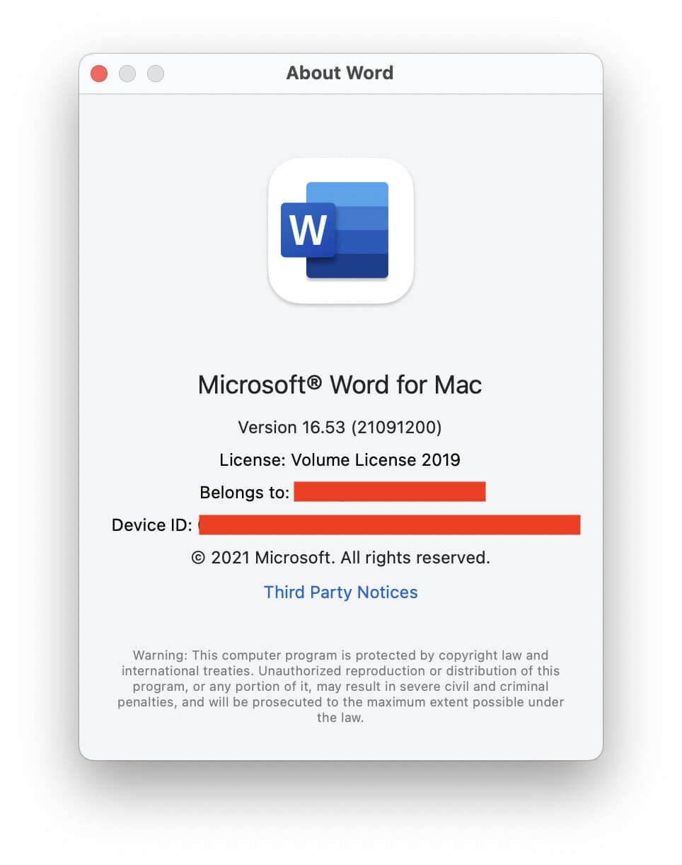 MicrosoftWordMac Sngl License/SoftwareAssurancePack OLV 1License NoLevel AdditionalProduct 1Year Acquiredyear3 (D48-00620) thumbnail